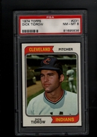1974 Topps #231 Dick Tidrow PSA 8 NM-MT CLEVELAND INDIANS
